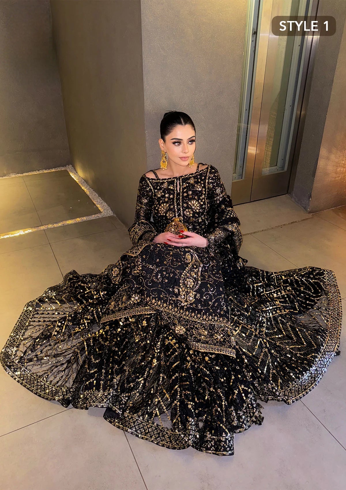 Unstitched Lawn 3PC - Purple Garden